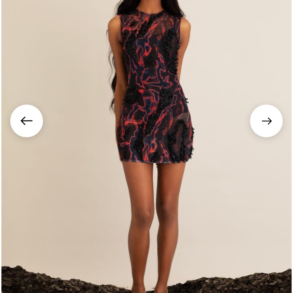 Chic Black and Red Mini Dress